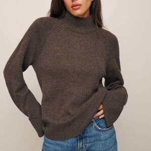 Reformation Garrett Cashmere Oversized Turtleneck
